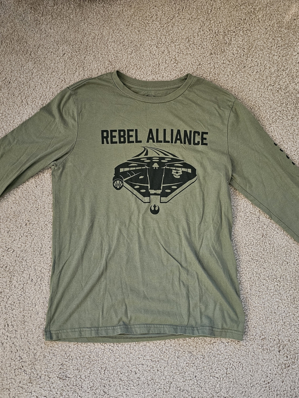 Star Wars Olive Green Rebel Alliance Long Sleeve Tee - Picture 2 of 4